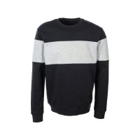 Свитшот блокинг «Edinburgh», черный/серый меланж, мужской