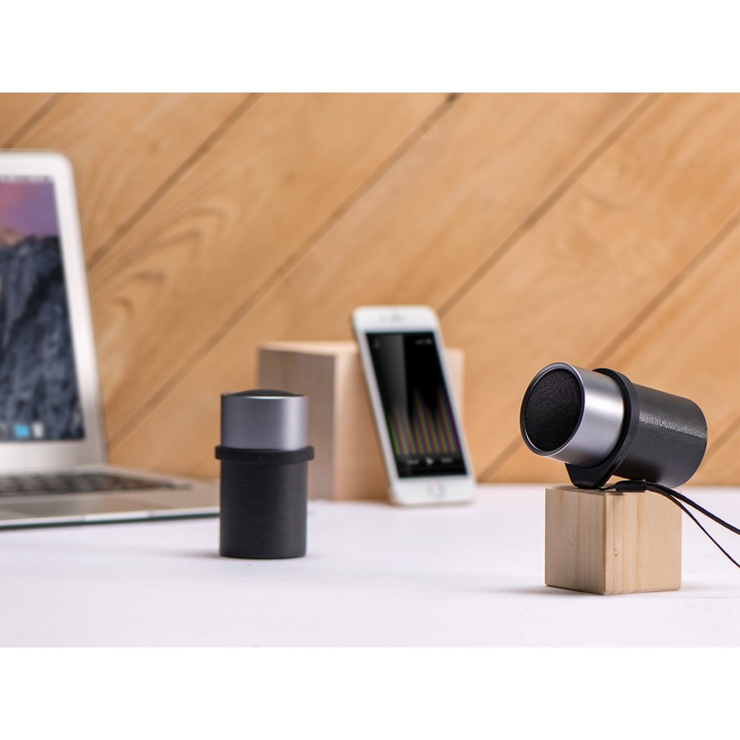 Портативные парные колонки Qjet TWS "Mates" с синими кольцами