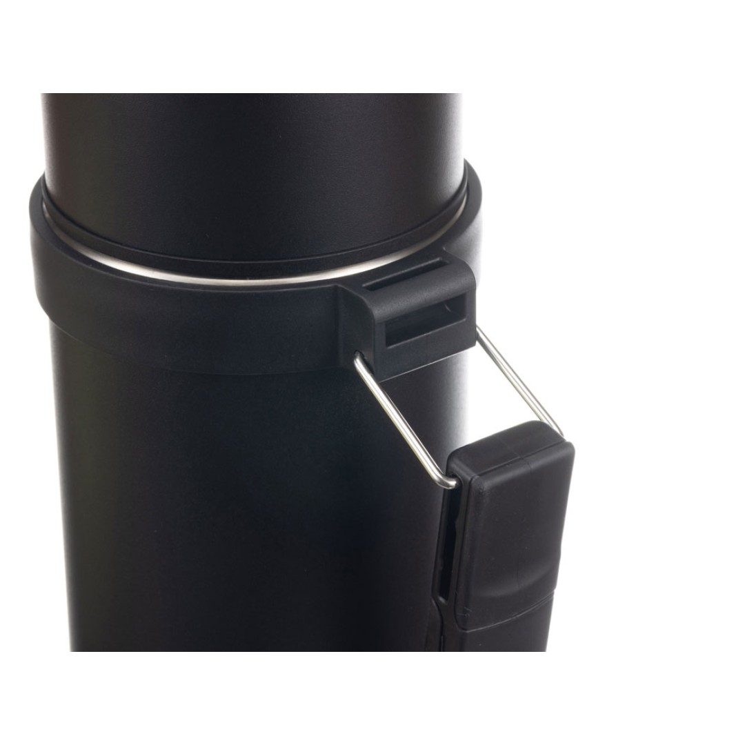 Термос Stinger, 1,2 л, широкий с ручкой, нержавеющая сталь, чёрный, 12,4 х 10,2 х 31,8 см