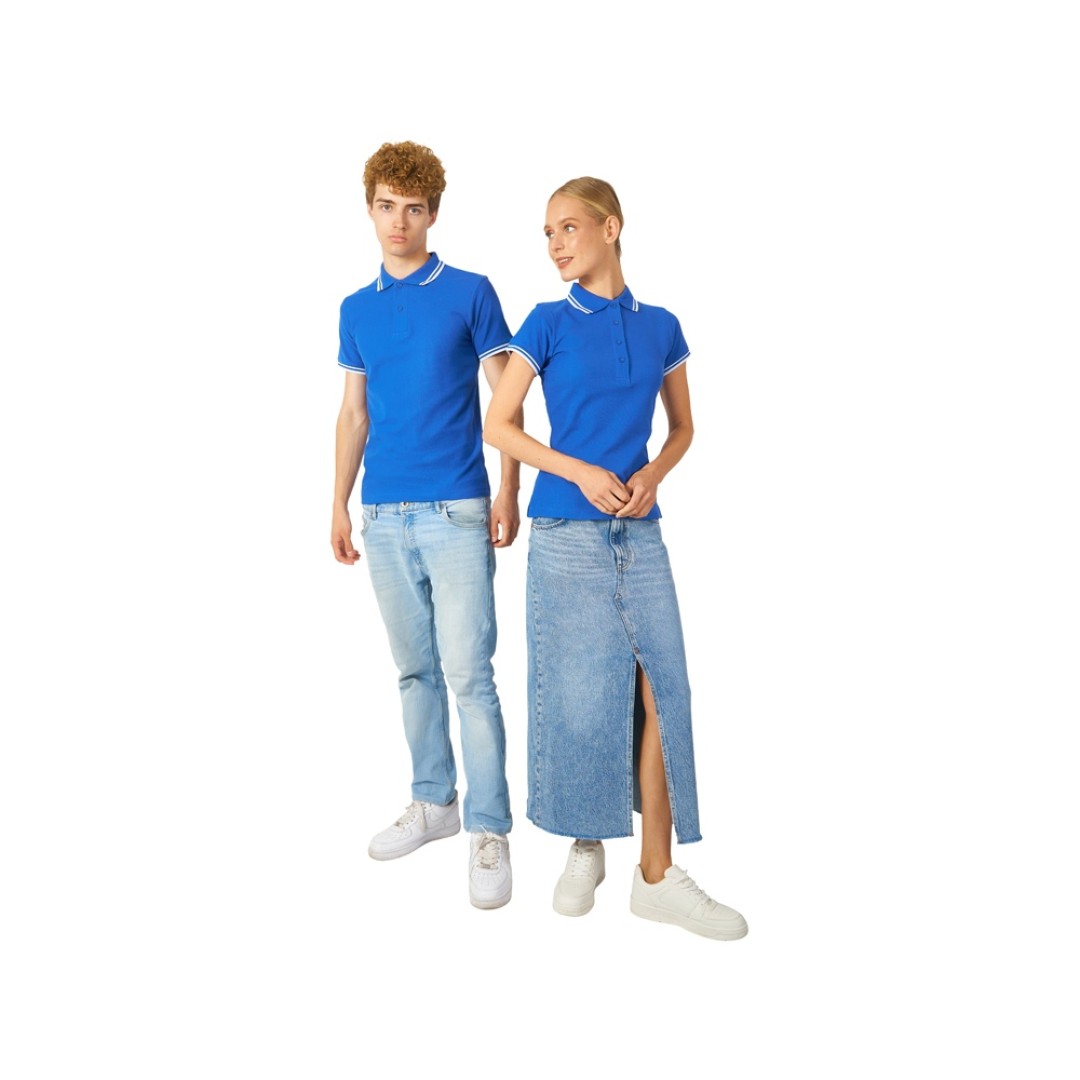 Рубашка поло "Erie" мужская, классический синий