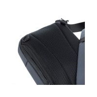 Рюкзак TORBER VOYAGE на одно плечо, серый, полиэстер 900D, 20х10х30 см, 5 л