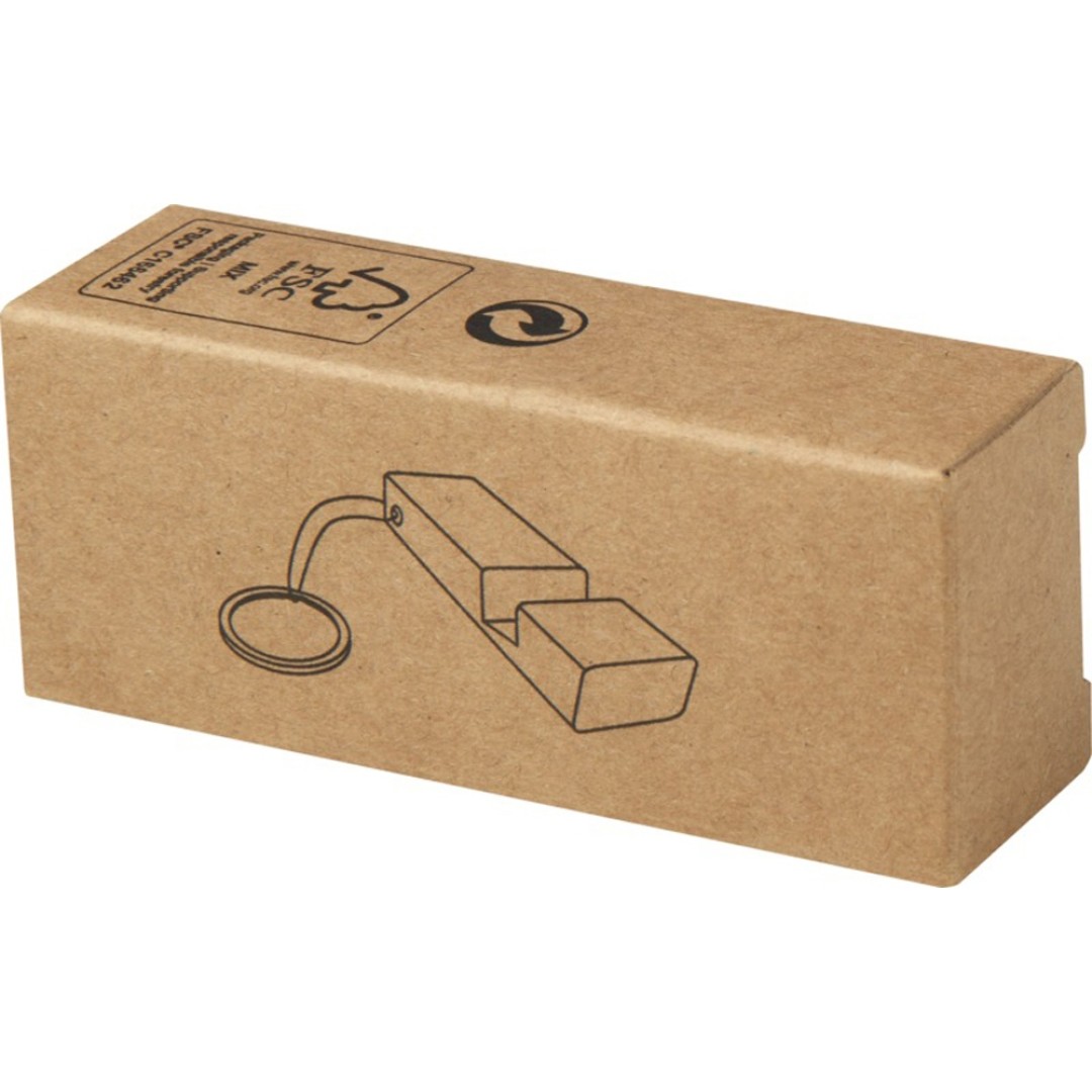 Bosona бамбуковый держатель для мобильного телефона с брелком, натуральный