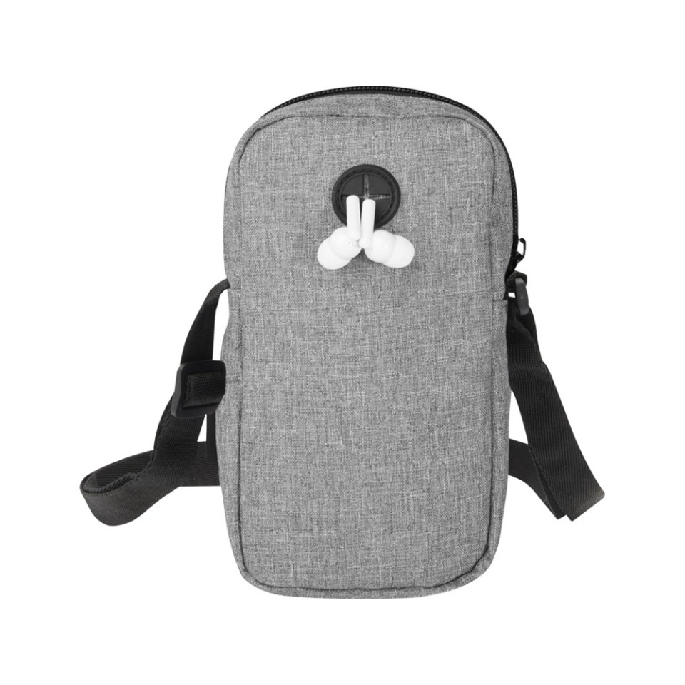 Сумка для телефона "Ross" из переработанного материала, серый яркий