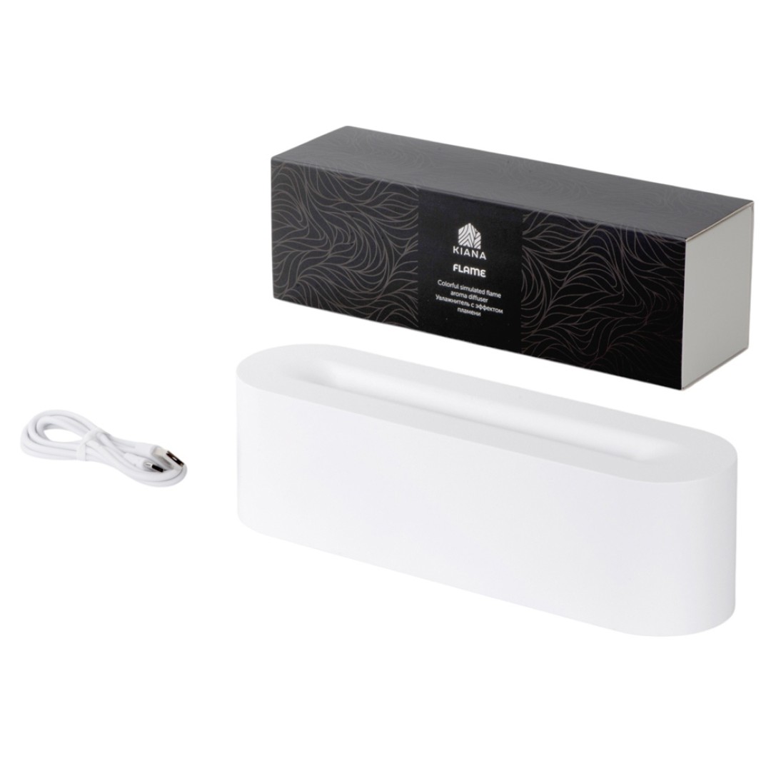 Увлажнитель с эффектом пламени "Flame", белый