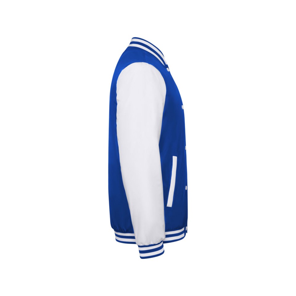 Бомбер утепленный «California» унисекс, королевский синий / белый