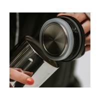 Вакуумный термос бытовой, тм "bobber", 590 мл. Артикул Bottle-590 Glossy (зеркальный)