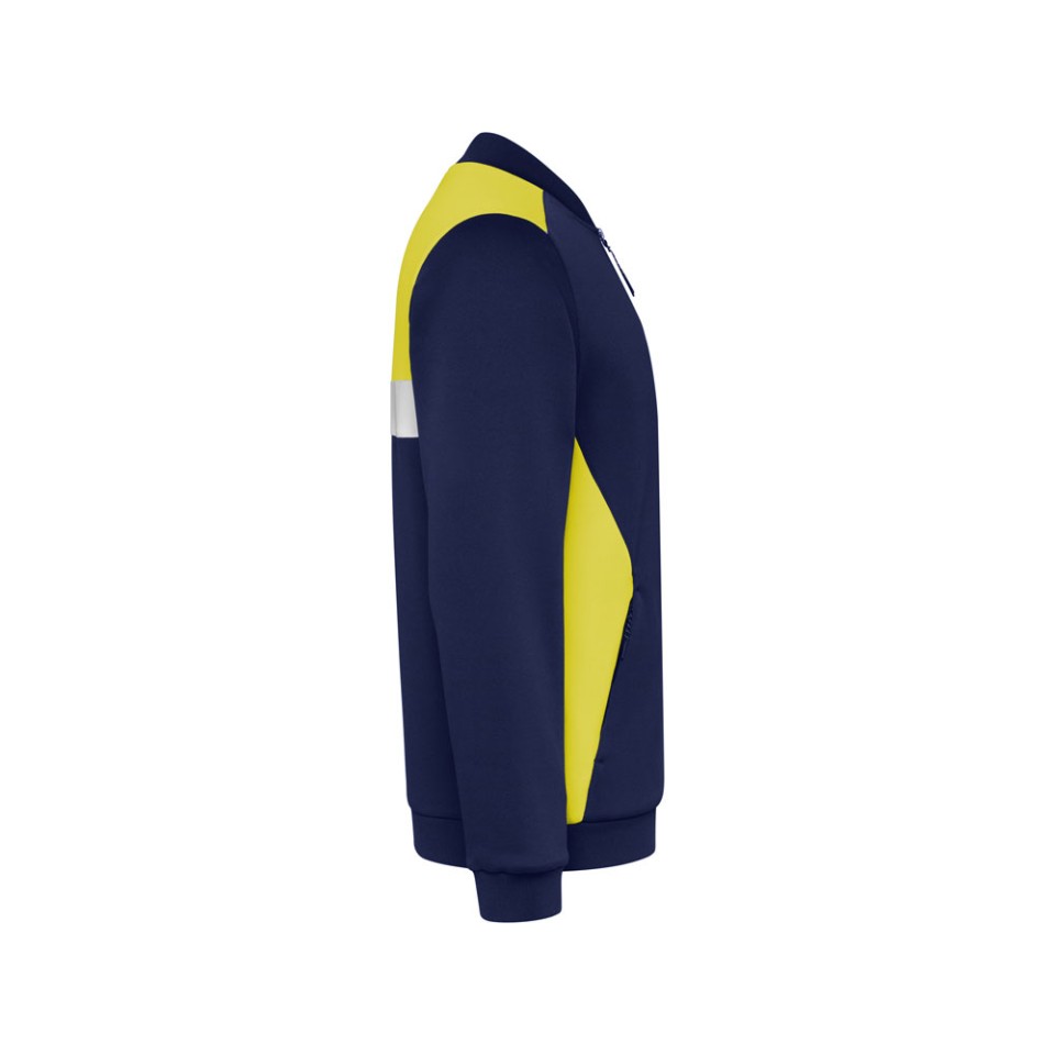 Спортивная куртка «Leros» унисекс, желтый/синий нэйви