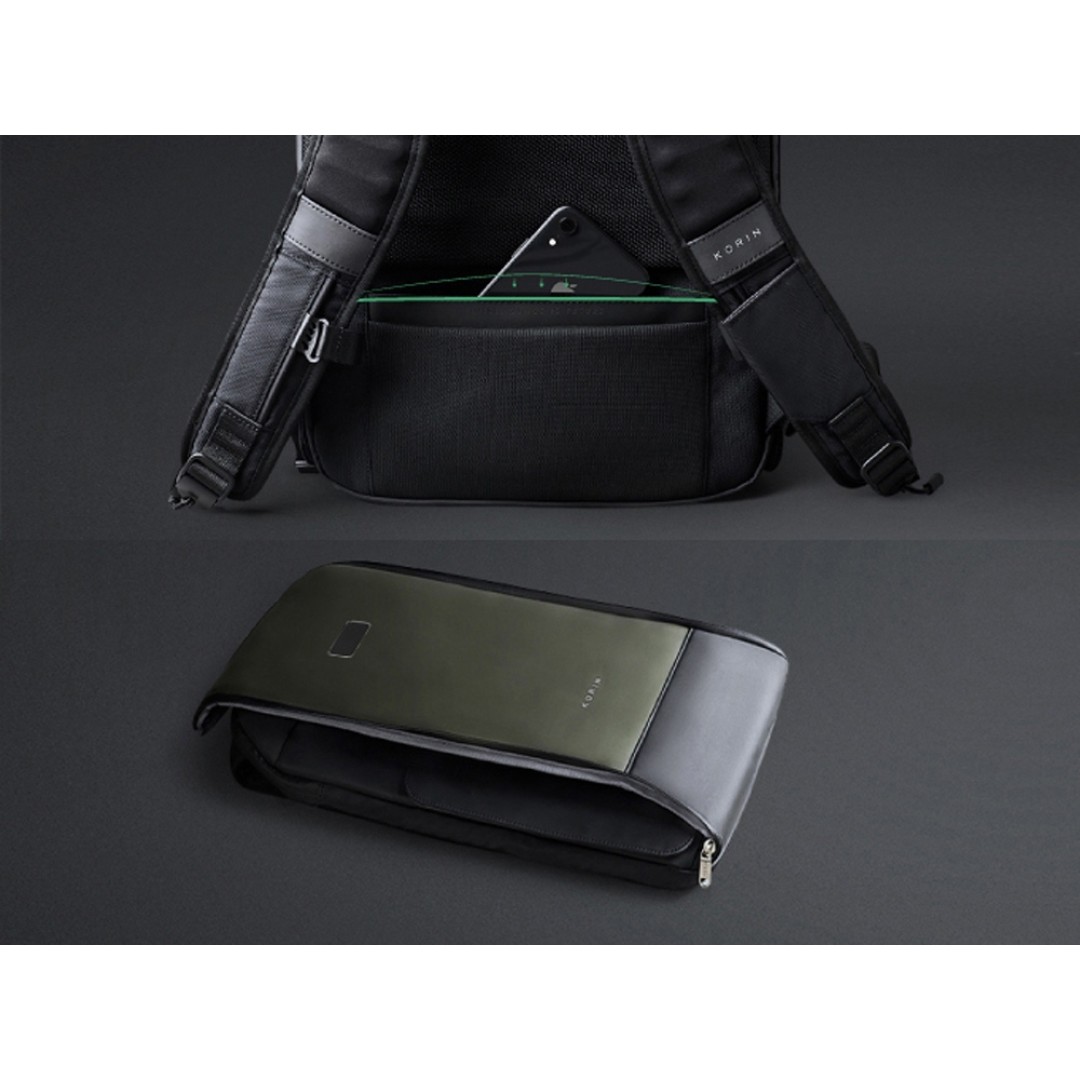 Атикражный рюкзак FlipPack для ноутбука 15.6", черный