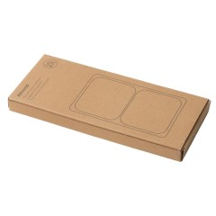 Менажница из акации с двумя секциями "Almond"