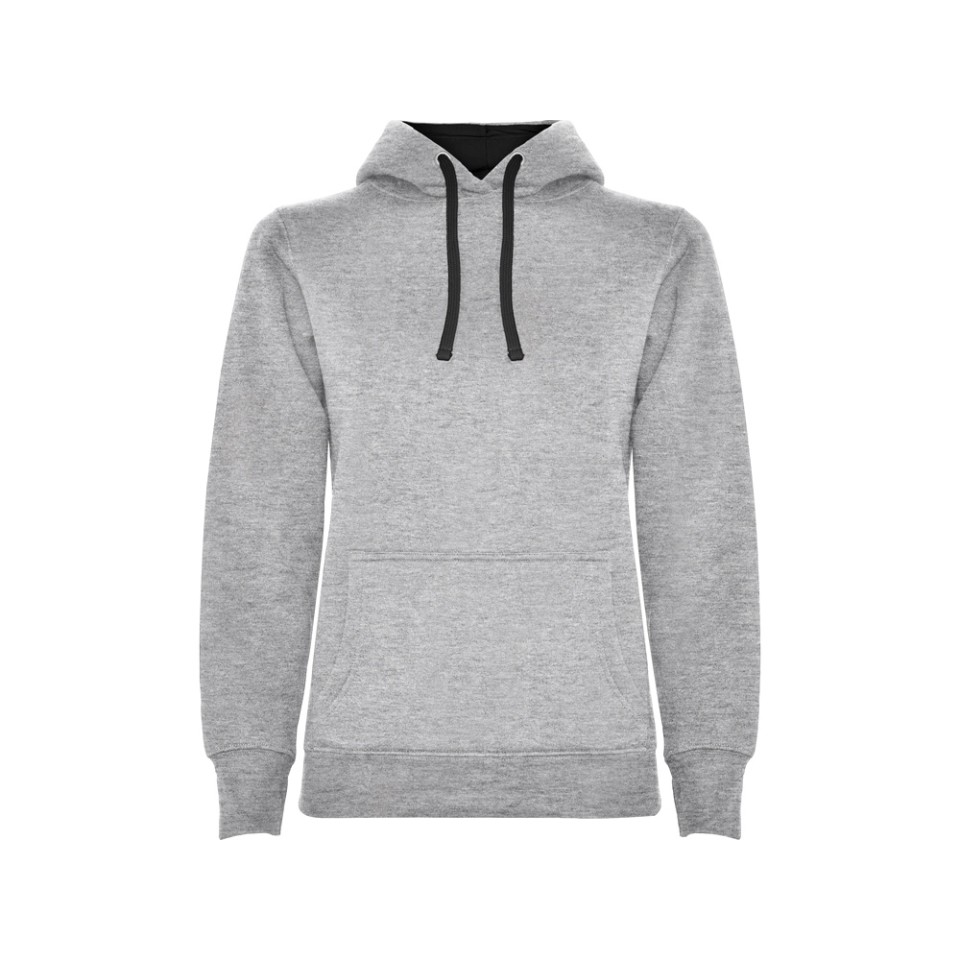 Толстовка с капюшоном "Urban" женская, серый/черный