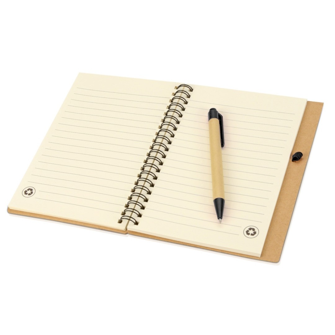 Блокнот "Priestly" с ручкой, черный