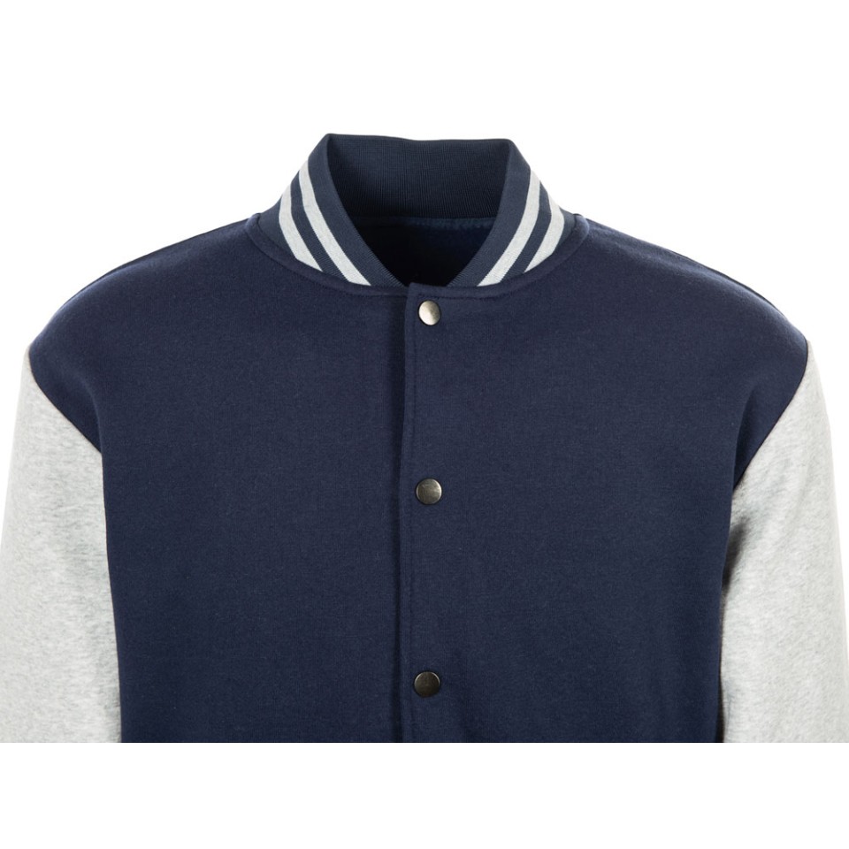 Бомбер «Oxford», темно-синий/серый меланж, унисекс