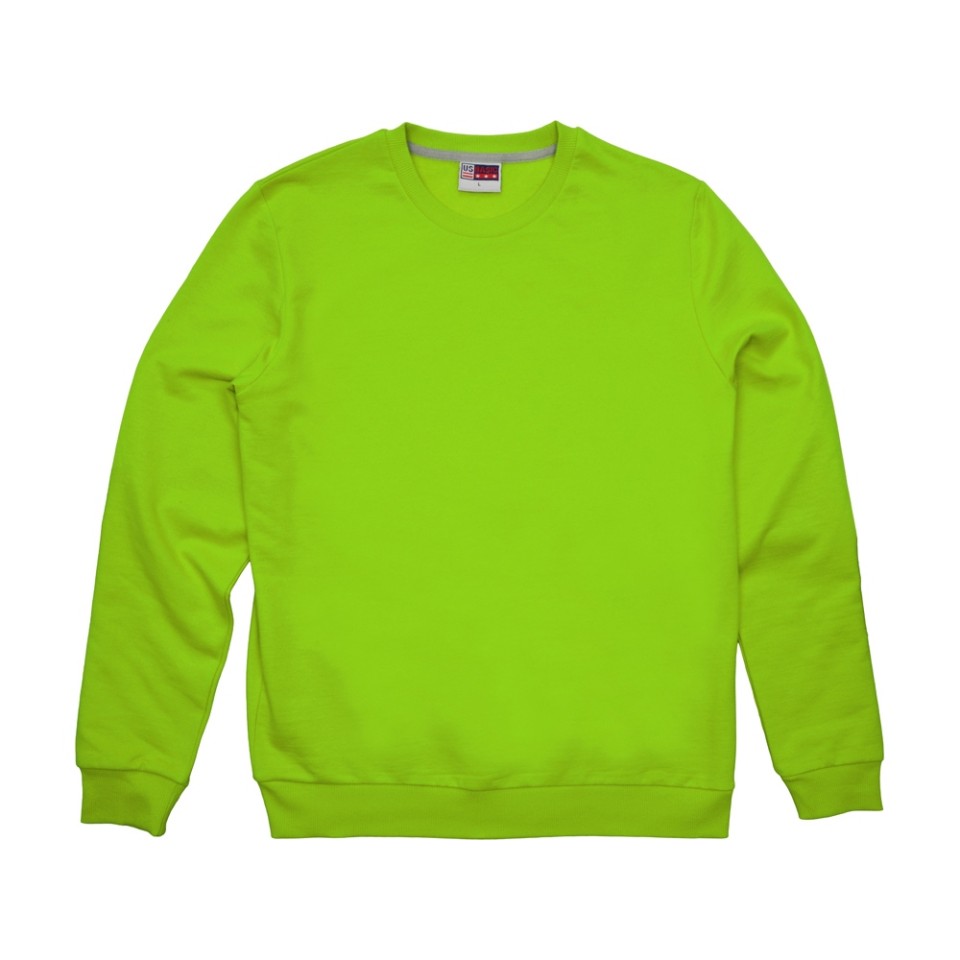 Свитшот "Motion" унисекс с начесом, зеленое яблоко