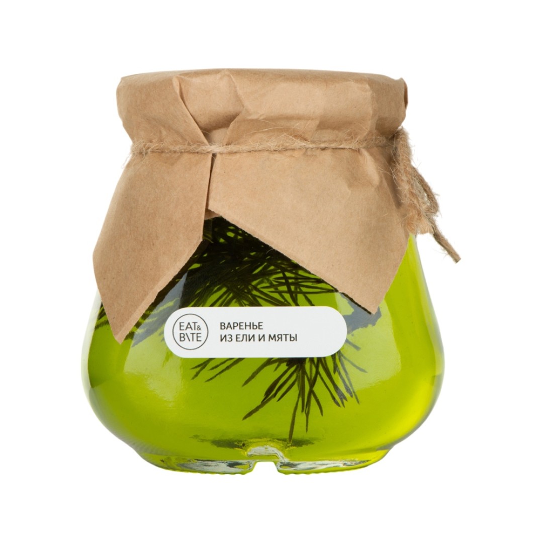 Сувенирный набор "Варенье из ели и мяты в подарочной обертке" 325 г