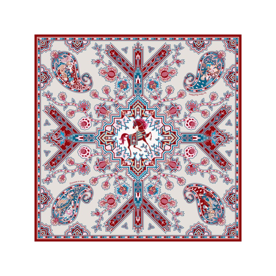 Платок "Кавказский скакун"