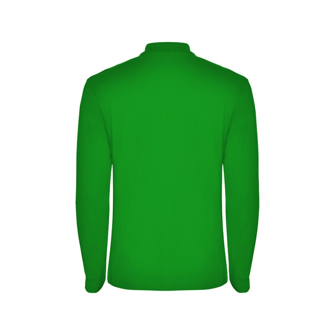 Рубашка поло "Estrella" мужская с длинным рукавом, травянисто-зеленый