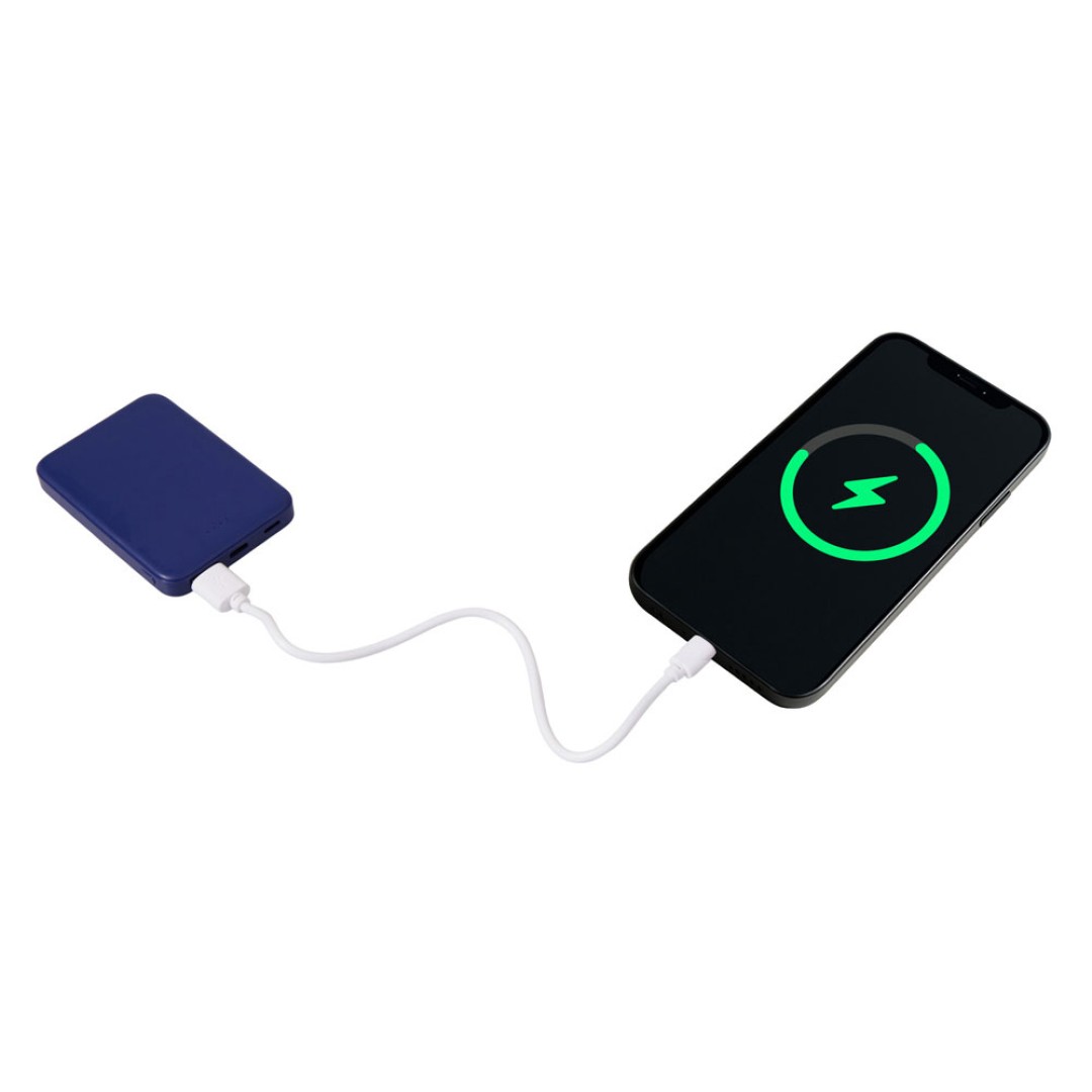 Внешний аккумулятор «Simp», 5000 мАч, темно-синий