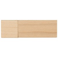 Флеш-карта USB 2.0 16 Gb «Woody» с магнитным колпачком, натуральный