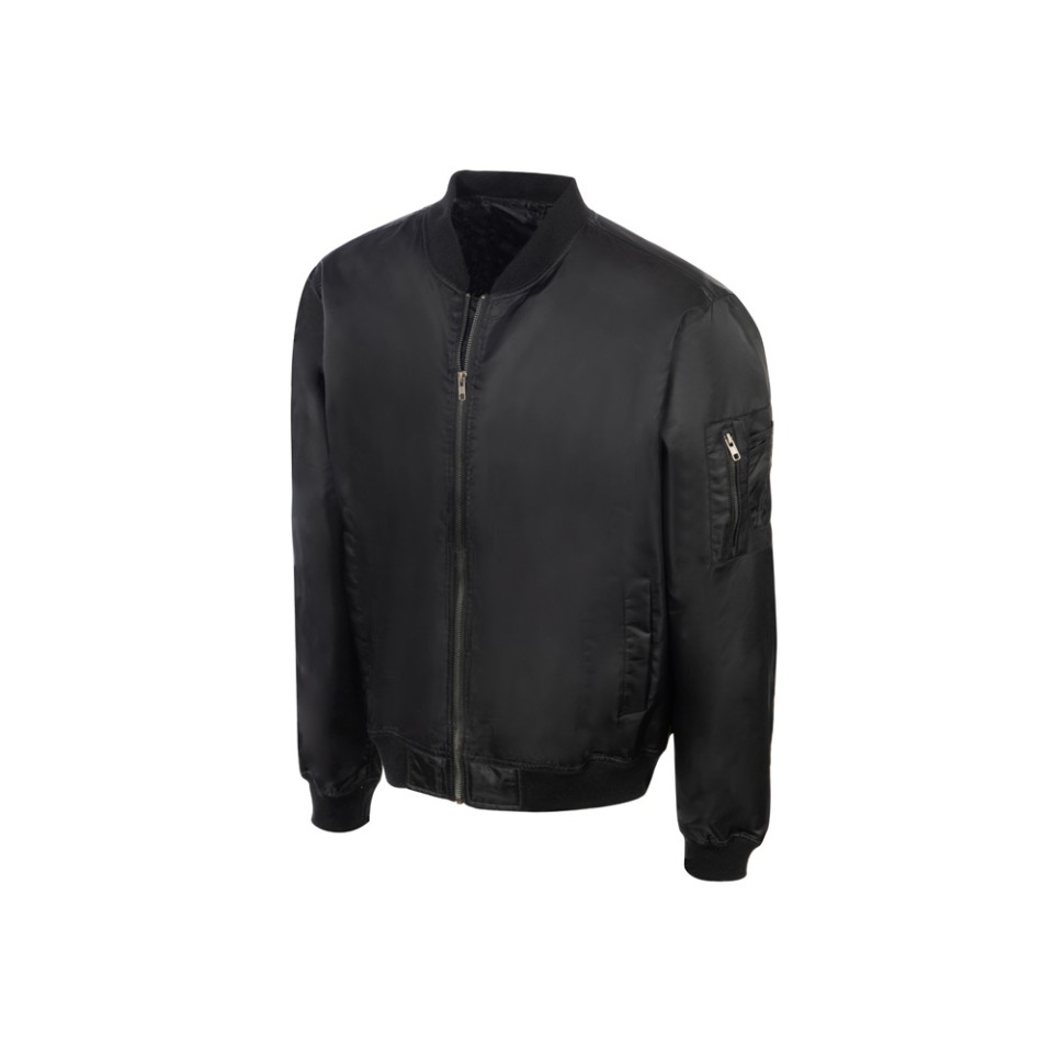 Куртка бомбер «Antwerpen» унисекс, черный