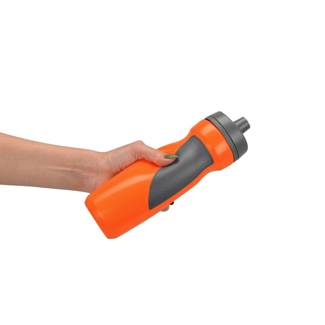 Спортивная бутылка «Flex» 709 мл, оранжевый/серый