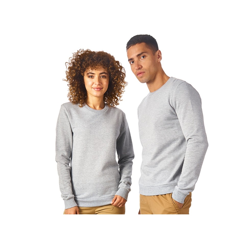 Свитшот "Motion" унисекс с начесом, серый меланж