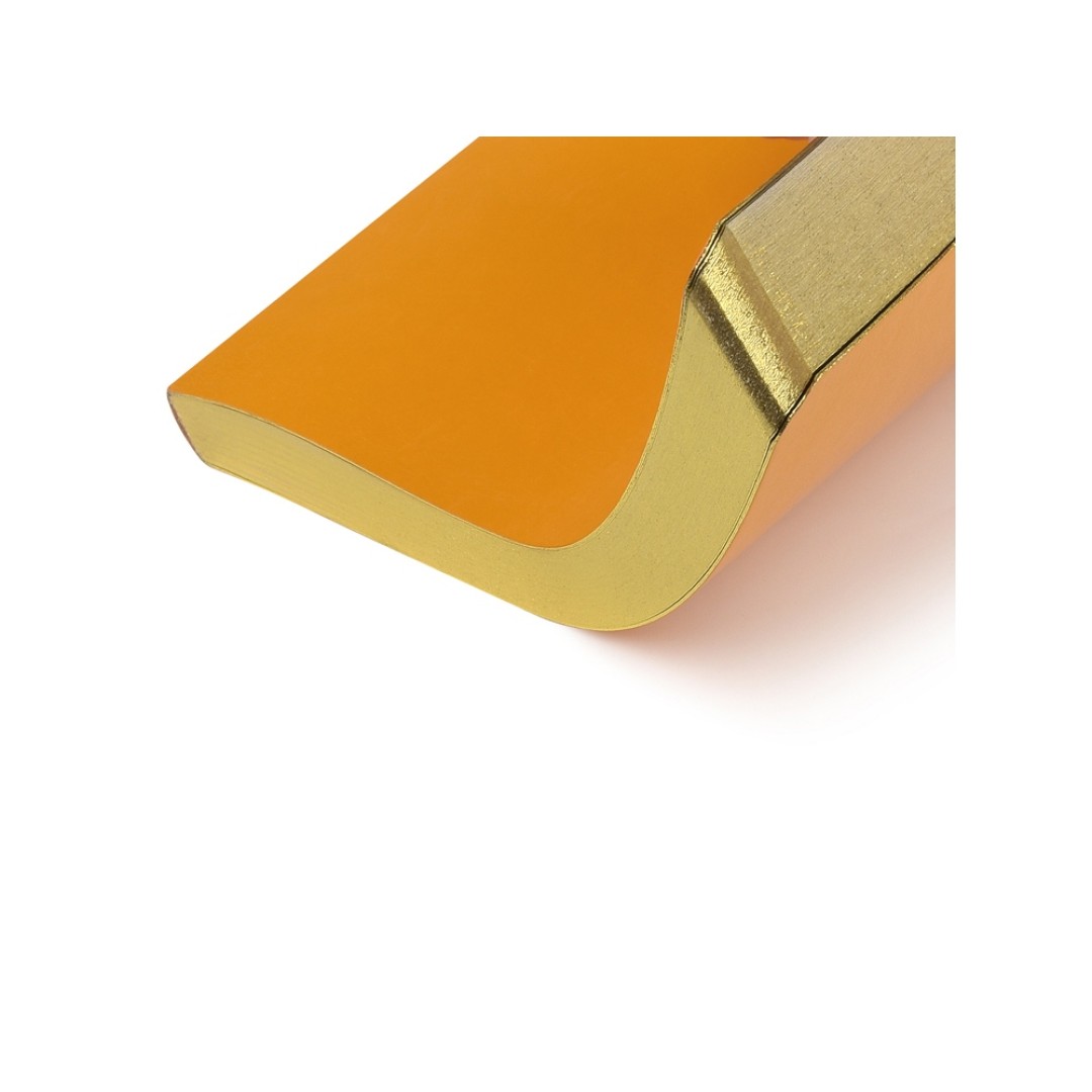 Ежедневник недатированный А5 "Megapolis Nebraska Flex", оранжевый с золотым обрезом