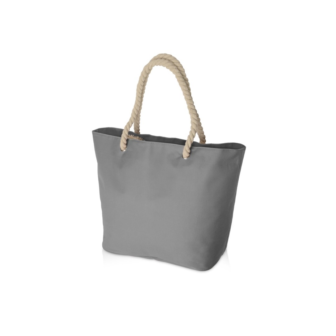Сумка «Seaside» для шопинга и пляжа с широким дном, серый