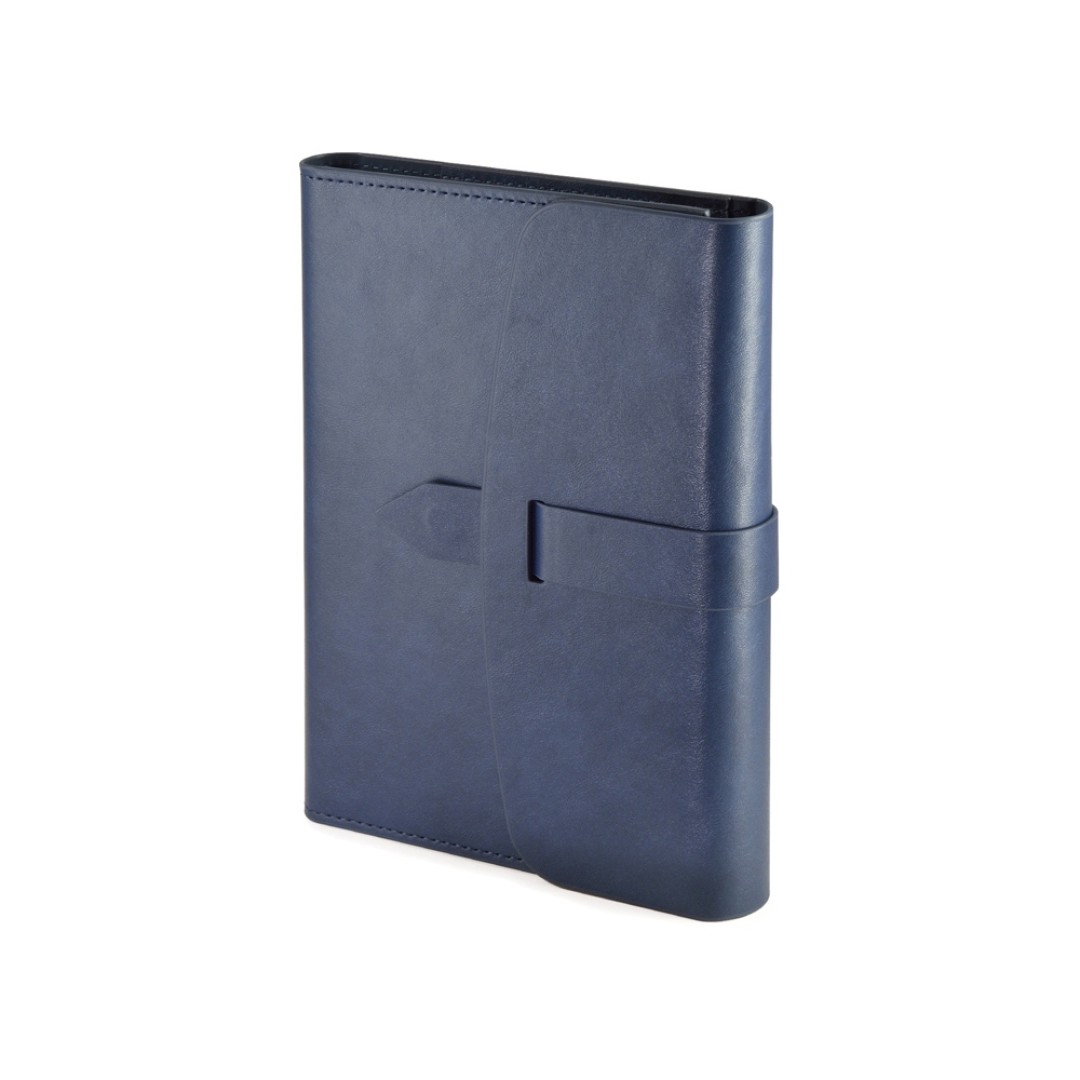 Ежедневник недатированный А5 "Senate" с магнитным клапаном, синий