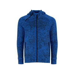 Толстовка на молнии "Everest", меланжевый королевский синий