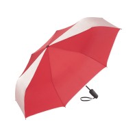 Зонт складной 5477 ColorReflex со светоотражающими клиньями, полуавтомат, красный