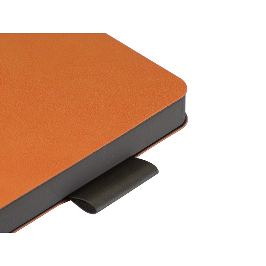 Ежедневник А5 датированный "Boston" 2026, оранжевый с серым обрезом