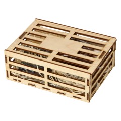 Набор мыла ручной работы "Пиво и рыба", в деревянной коробке