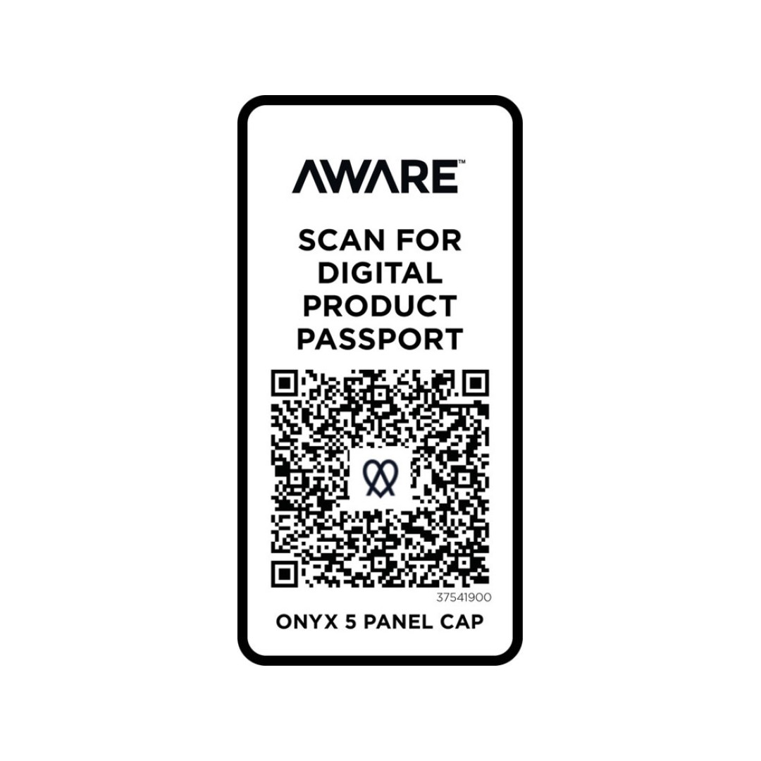 Onyx с 5 панелями Aware™ кепка из переработанных материалов - сплошной черный