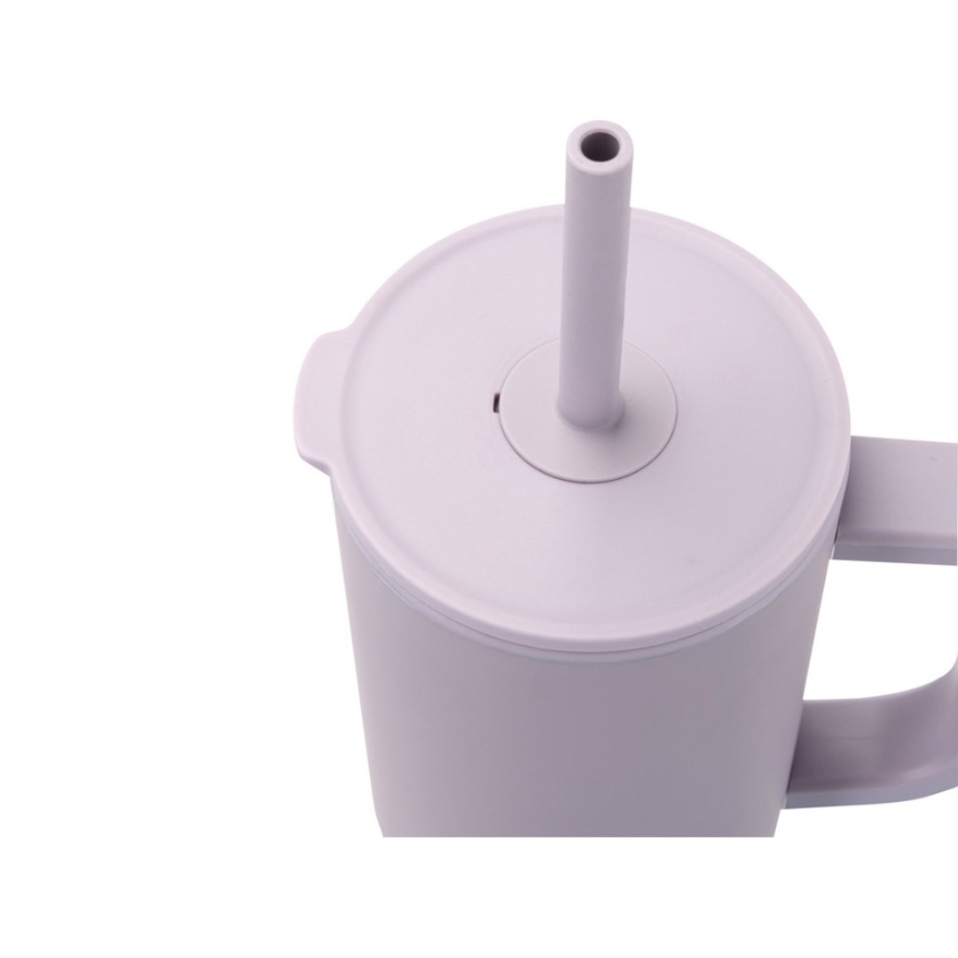 Brady термостакан с силиконовой трубочкой, 900 мл, сертифицированный согласно RCS- Сиреневый