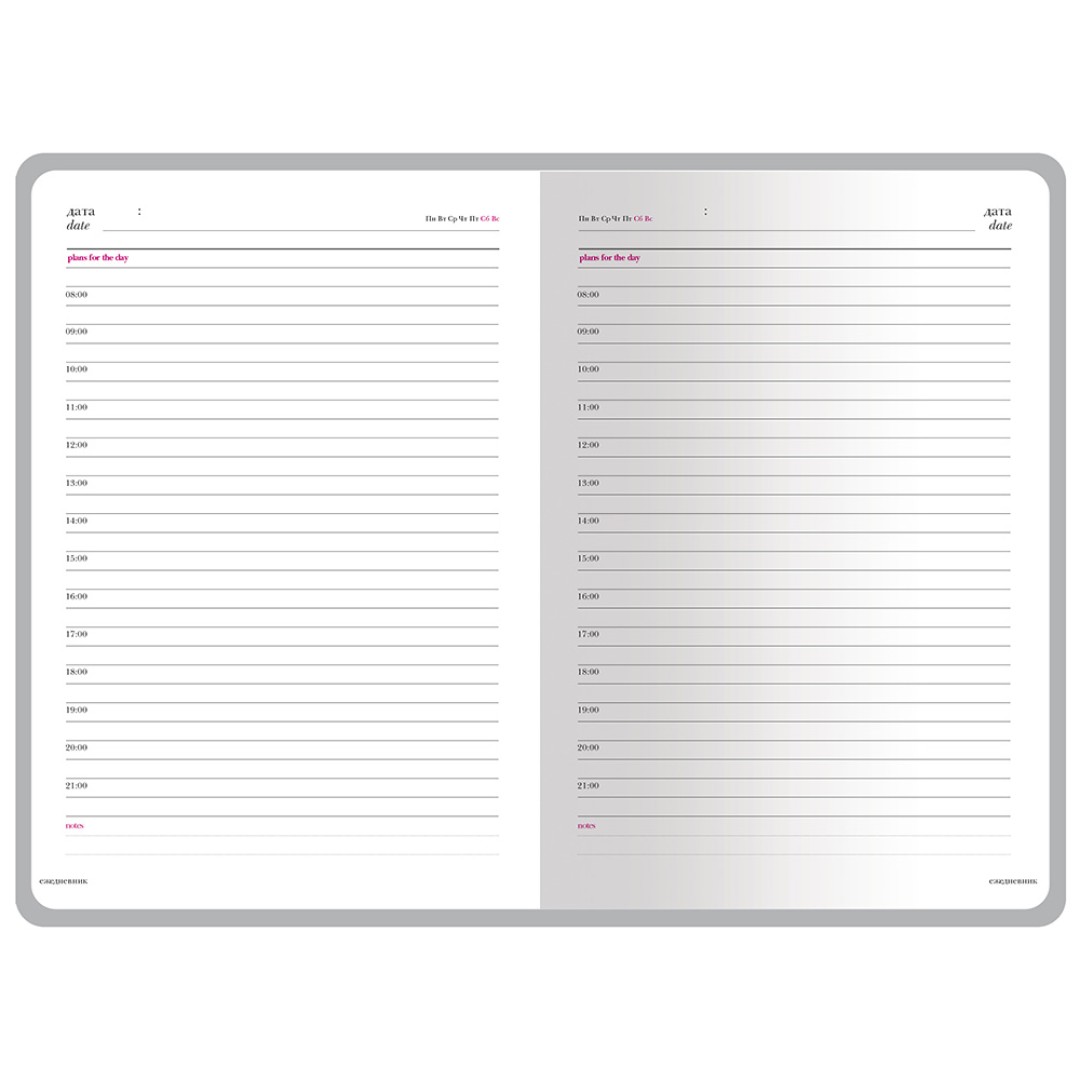 Ежедневник недатированный А6+ "Megapolis Color", красный