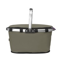 Изотермическая сумка-холодильник "FROST" складная с алюминиевой рамой, серый (Р)