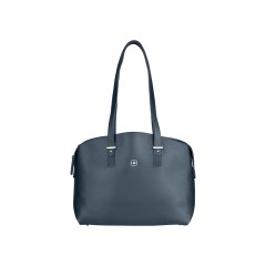 Сумка женская WENGER RosaElli с карманом для ноутбука 14", синяя, полиэстер, 37 x29x19 см