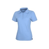 Calgary женская футболка-поло с коротким рукавом, голубой