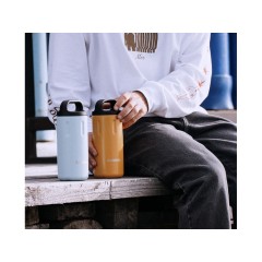 Вакуумный термос с керамическим покрытием бытовой, тм "bobber", 590 мл. Артикул Bottle-590 Ginger Tonic (имбирный тоник)