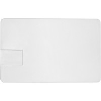 Флеш-карта USB 2.0 16 Gb в виде пластиковой карты "Card", белый