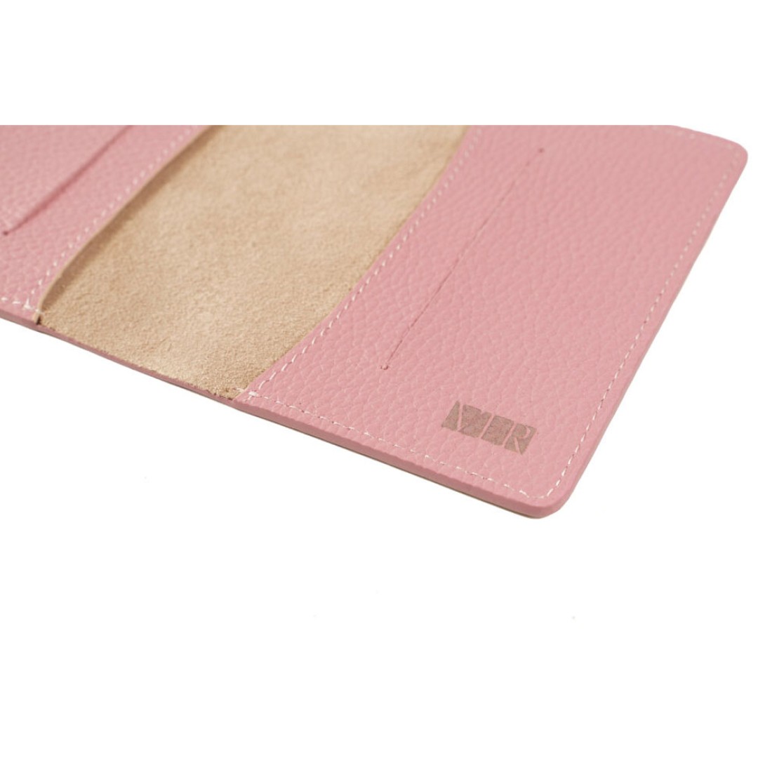 Обложка для паспорта Valerie Concept PSC7, бежевый/розовый