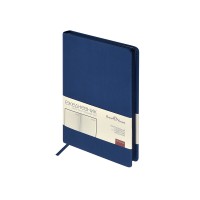 Ежедневник А5 "Megapolis Color New" soft-touch, синий