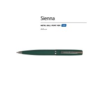 Ручка металлическая шариковая "Sienna", софт-тач, 1.0 мм, зеленый