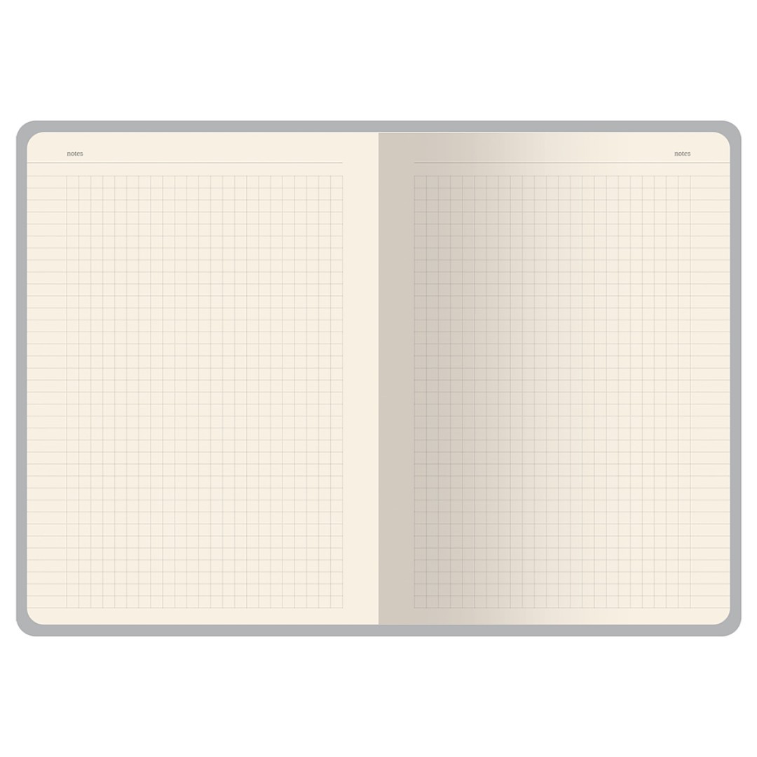 Бизнес-тетрадь А5 "Pragmatic Contrast", 40 листов в клетку, оранжевый с темно-серым срезом