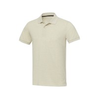 Emerald поло унисекс с коротким рукавом из переработанных материалов Aware™. - Бежевый