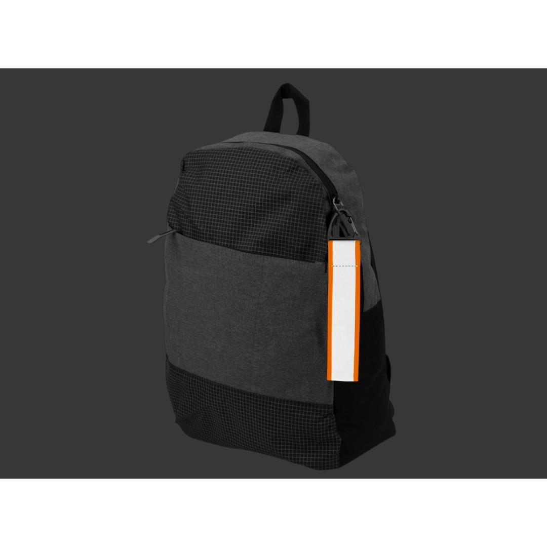 Светоотражающий брелок Reflector, серебристый/неоновый оранжевый