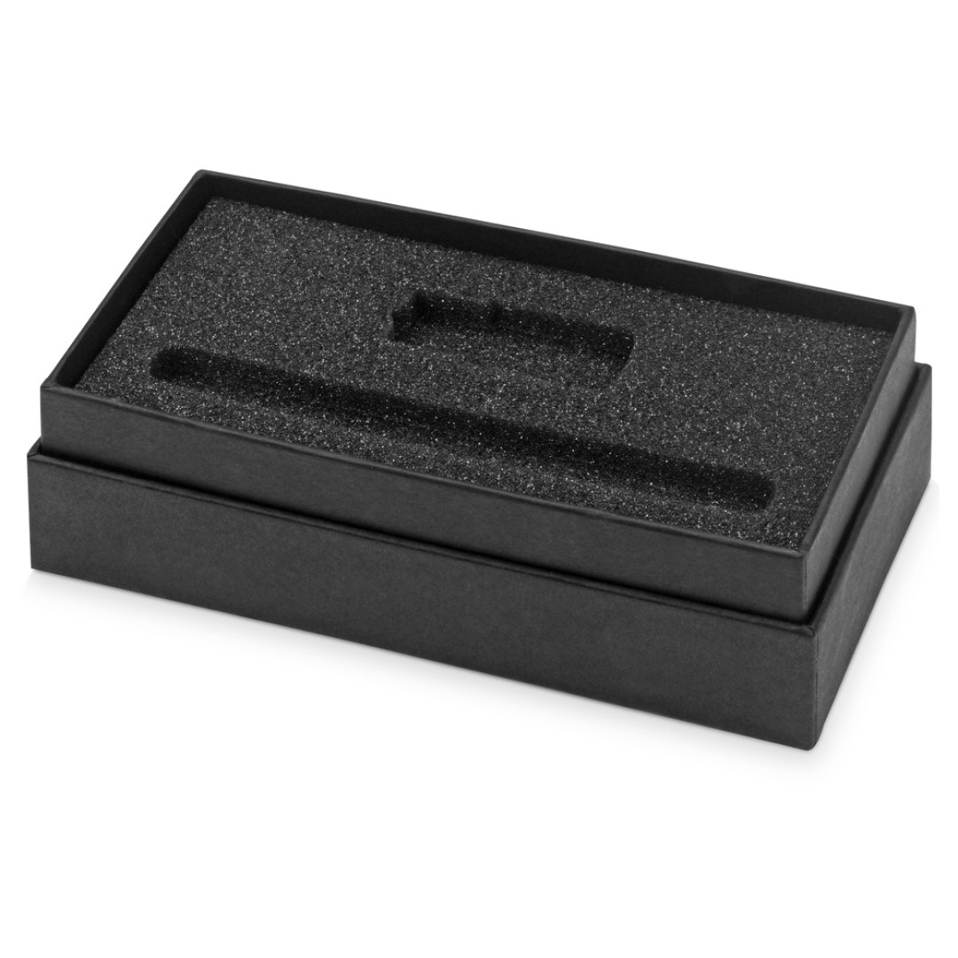 Подарочный набор Skate Mirro с ручкой для зеркальной гравировки и флешкой, синий