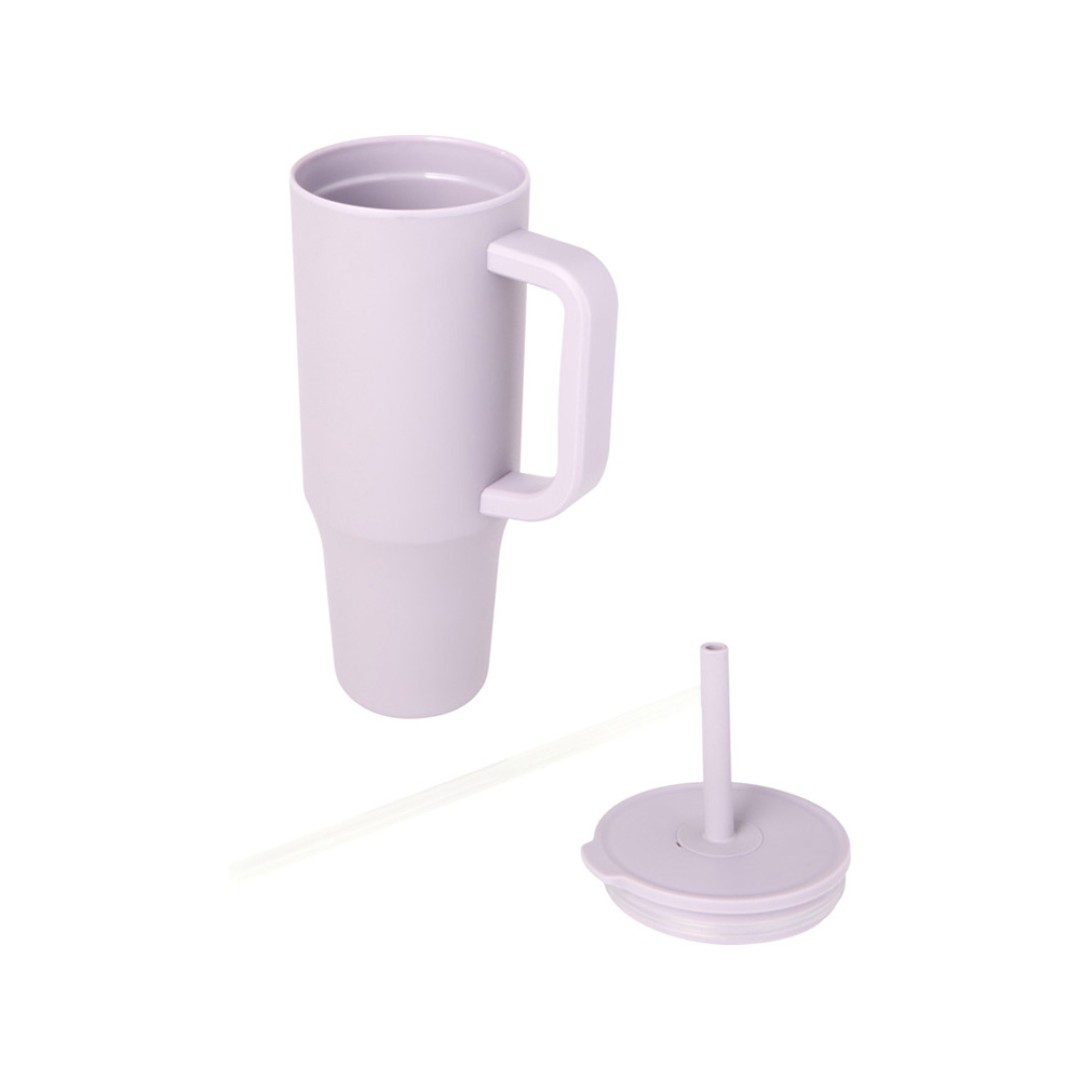 Brady термостакан с силиконовой трубочкой, 900 мл, сертифицированный согласно RCS- Сиреневый