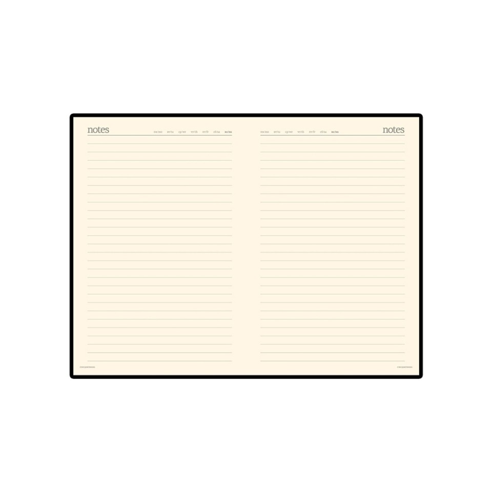 Ежедневник недатированный А6 «Megapolis», черный