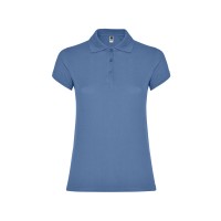 Рубашка-поло "Star" женская, лазурно-голубой
